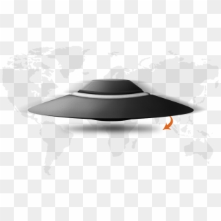 Flying Saucer - Old Timey Flying Saucer, HD Png Download