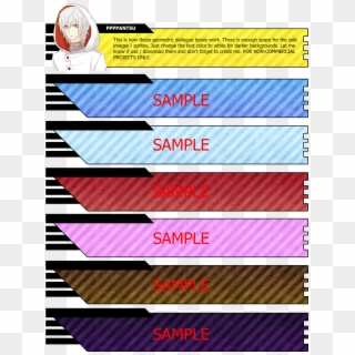 This Contains 7 Dialogue Boxes In Different Colors - Carbon Fibers, HD Png Download