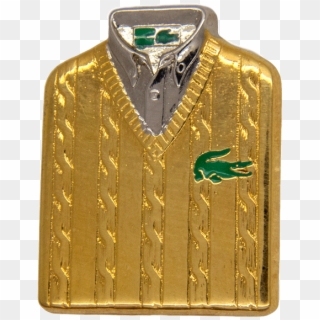 Lacoste Sweater Pin ,gold & Silver - Emblem, HD Png Download