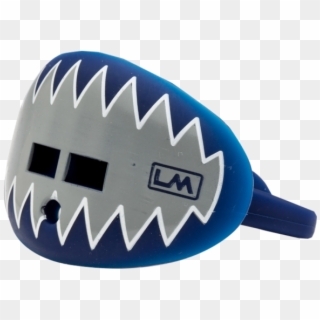 Shark Teeth Navy Blue Football Mouthpiece - Emblem, HD Png Download