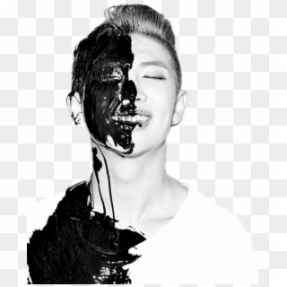Namjoon Black And White, HD Png Download