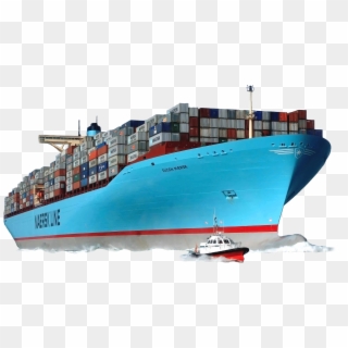 Maritime Transportation - Maersk Ship Background, HD Png Download