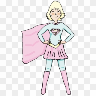 Superwoman Madre Apuros Culpable Ayudarte Estudio Psicología - Cartoon, HD Png Download