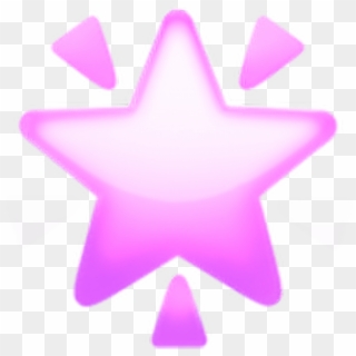 #pink #star #emoji #overlay #cute - Star Emoji, HD Png Download