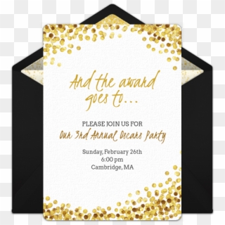 Free Awards Night Invitations In 2019 Oscar Party Party - Back To School Party Invite Wording, HD Png Download