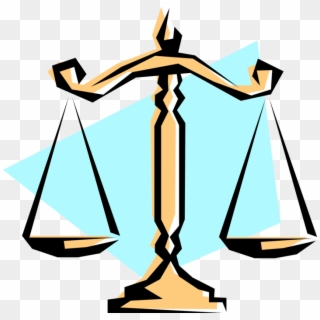 Vector Illustration Of Weighing Scales Force-measuring - Innocent Until Proven Guilty Symbol, HD Png Download