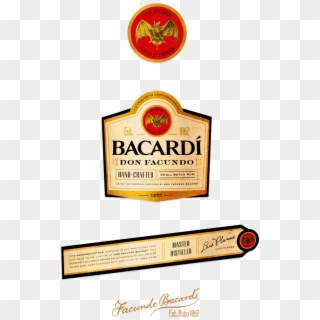 Bacardi Bottle Label 224969 - Bacardi Label, HD Png Download