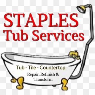 Staples Tub Services , Png Download - Bathtub, Transparent Png