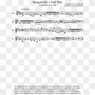 Stargate Sg-1 End Title Sheet Music Composed By Composed - Santa Claus Is Coming To Town Flute, HD Png Download