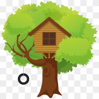 Tree House Illustration - Treehouse Illustration Png, Transparent Png