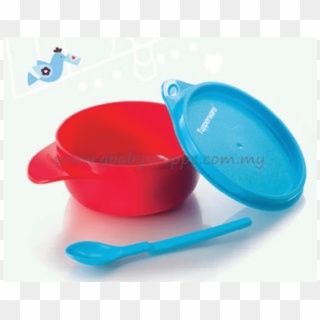 Tupperware Easy Grip Bowl With Le Hang On Spoon Qbaby - Produk Untuk Kanak Kanak Tupperware, HD Png Download