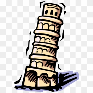 Leaning Of Pisa Image Illustration Campanile Freestanding - Leaning Tower Of Pisa Clipart Png, Transparent Png