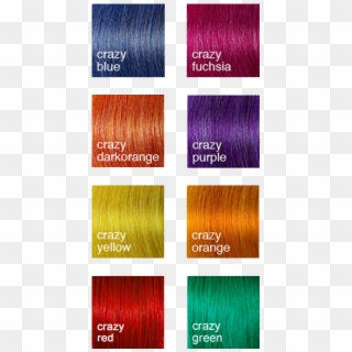 Crazy Colored Strands - Wig, HD Png Download