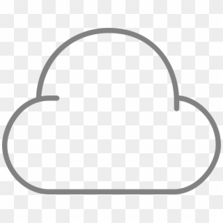 Line Style Icons Cloud - Circle, HD Png Download