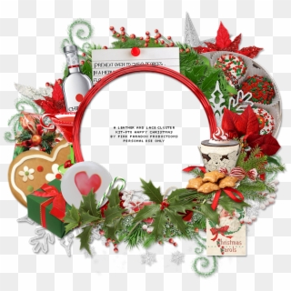 Happy Christmas Tag And Free Cluster Frame Christmas - Christmas Day, HD Png Download