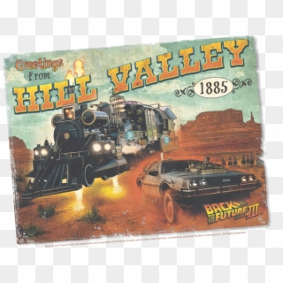 Back To The Future Car Png - Youth: Back To The Future - Hill Valley Postcard, Transparent Png