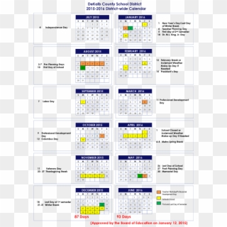 2015 2016 District Wide Calendar - Nyc Substitute Teacher Pay Schedule 2018, HD Png Download