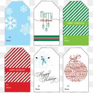 Christmas Gift Tags - Graphic Design, HD Png Download
