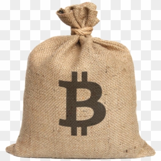 Fabric Bitcoin Sack Gunny Bag Paper Bit Clipart - Saco De Dinero Png, Transparent Png