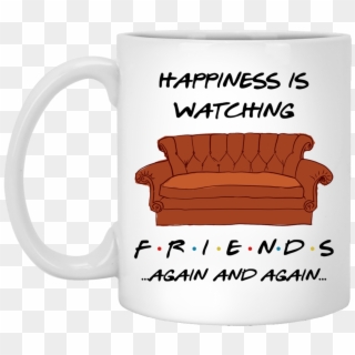 Happiness Is Watching Tv Shows Friends Mugs - Beer Stein, HD Png Download