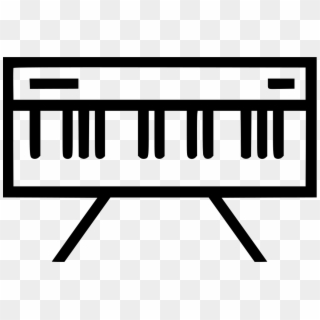 Piano Digital Instrument Svg - Music Keyboard Icon Png, Transparent Png