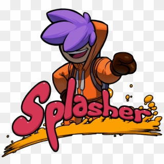 Splasher Is A Fast Paced 2d Platformer From Publisher - Splasher, HD Png Download