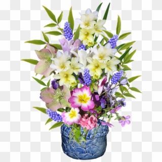 Spring, Flowers, Pottery Vase - Florero Sin Fondo Png, Transparent Png