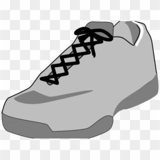 Gym Shoes Clipart Vector - Shoes Png Black And White, Transparent Png