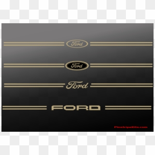 Ford Vinyl Emblem Logo Decal Pinstripe Kit - Ford, HD Png Download