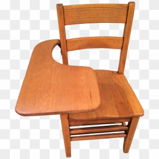 Antique School Desk Chair Chairish Vintage School Desk - Chair, HD Png Download
