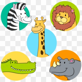 Animal Vector Png - Cute Wild Animals Clipart, Transparent Png
