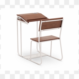 Retro School Desk In Blue Gives Your Back To School - Writing Desk, HD Png Download