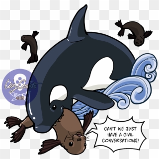 Sea Lion Snack - Cartoon, HD Png Download