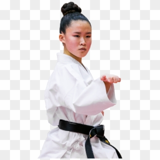 Black Belt Female Iskc - Karate, HD Png Download
