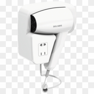 Wall-mounted Hair Dryer With Shaver Socket - Hair Dryer, HD Png Download