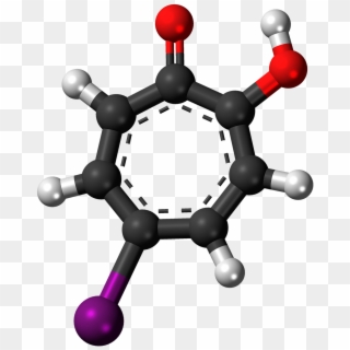Iodotropolone Chemistry Atoms Png Image - Molecule R1234yf, Transparent Png