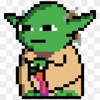 Starwars Yoda - Yoda Pixel Art Star Wars, HD Png Download