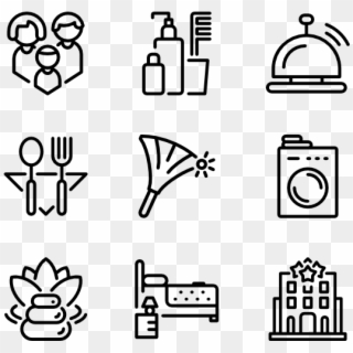 Hotel Line Craft - Free Hotel Line Icons, HD Png Download