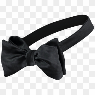 Image Royalty Free Cad The Dandy Black Self Satin Bow - Bow Tie From Side, HD Png Download