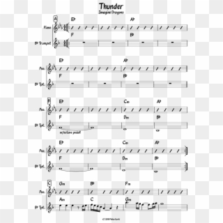 Thunder - Pekka - Kurki - Sheet Music, HD Png Download