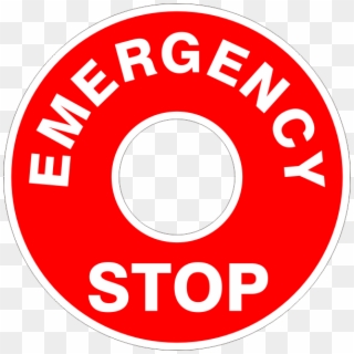 Emergency Stop Button Sticker, HD Png Download