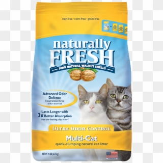 It Also Doesn't Stick To Your Cat's Paws, So Litter - Naturally Fresh Multi Cat Litter, HD Png Download