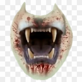 #ftestickers #mouth #fangs #werewolf #monster #horror - Fang, HD Png Download