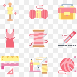 Icons Free Vector Sewing Transparent Background, HD Png Download