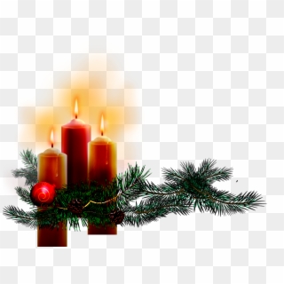 Navidad Gif Fondo Transparente - Christmas Candles Png, Png Download