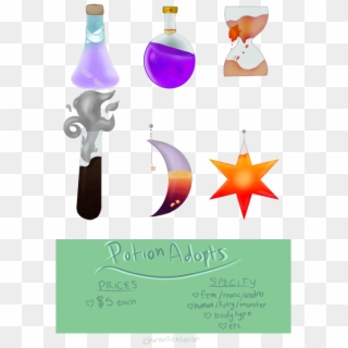 Time For Some Potion Adopts Message Me If You Want - Graphic Design, HD Png Download