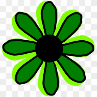 How To Set Use Green Flower 2 Svg Vector - Clip Art, HD Png Download