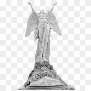 Angel, Art, And Sculpture Image - Angel Statue Hand Up, HD Png Download