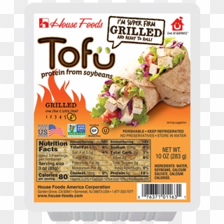 Premium Tofu Grilled Super Firm - 10 Oz Of Tofu, HD Png Download
