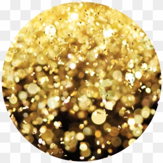 Circle Transparent Gold Glitter - Gold Glitter Circle Png, Png Download